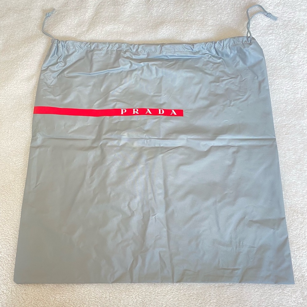 Authentic PRADA Drawstring water proof Dust Bag. Size: 15.5x15.5.  Brand new.